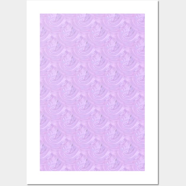 Pastel Pink Purple Swirl Pattern Wall Art by Wanderer Bat